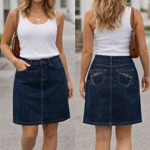 NWOT, Code Bleu Jean Skirt